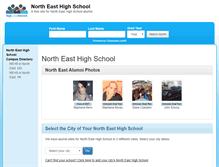 Tablet Screenshot of northeasthighschoolalumni.com